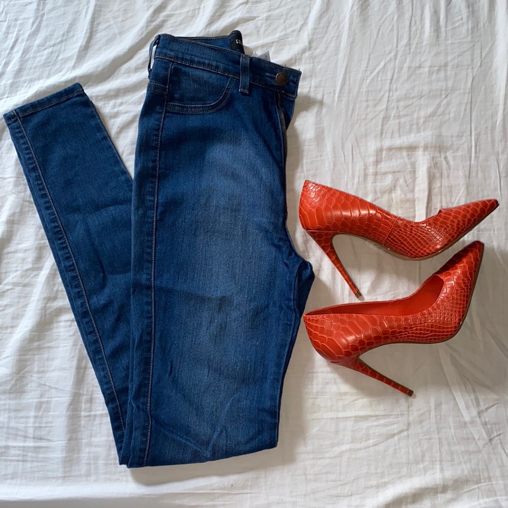 NWOT Fashion Nova HighWaisted Jeans DarkBlue Denim